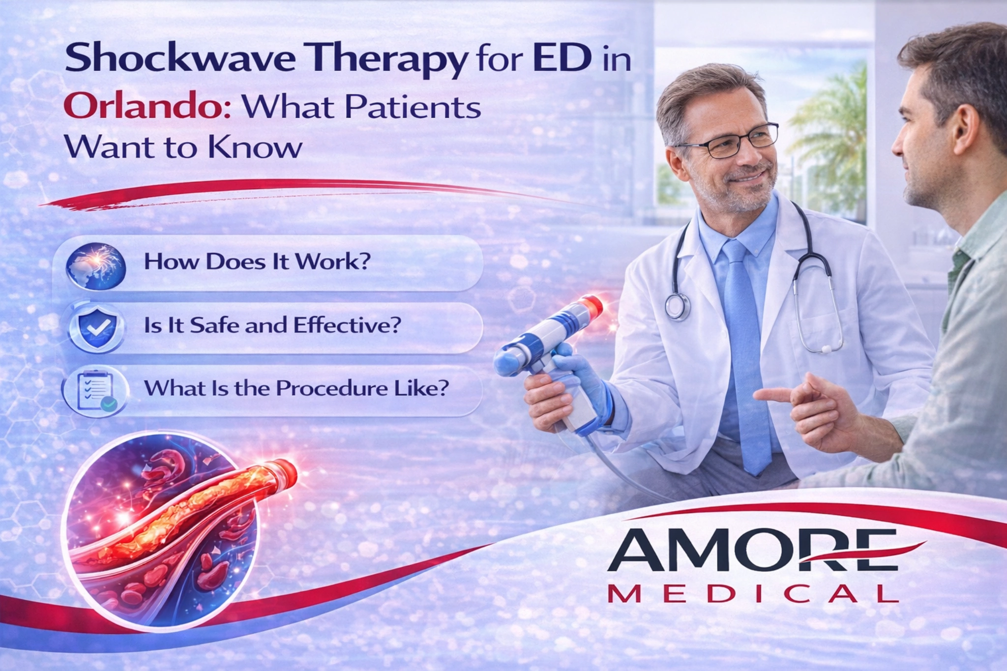 Shockwave Therapy for ED in Orlando: What Patients Want to Know