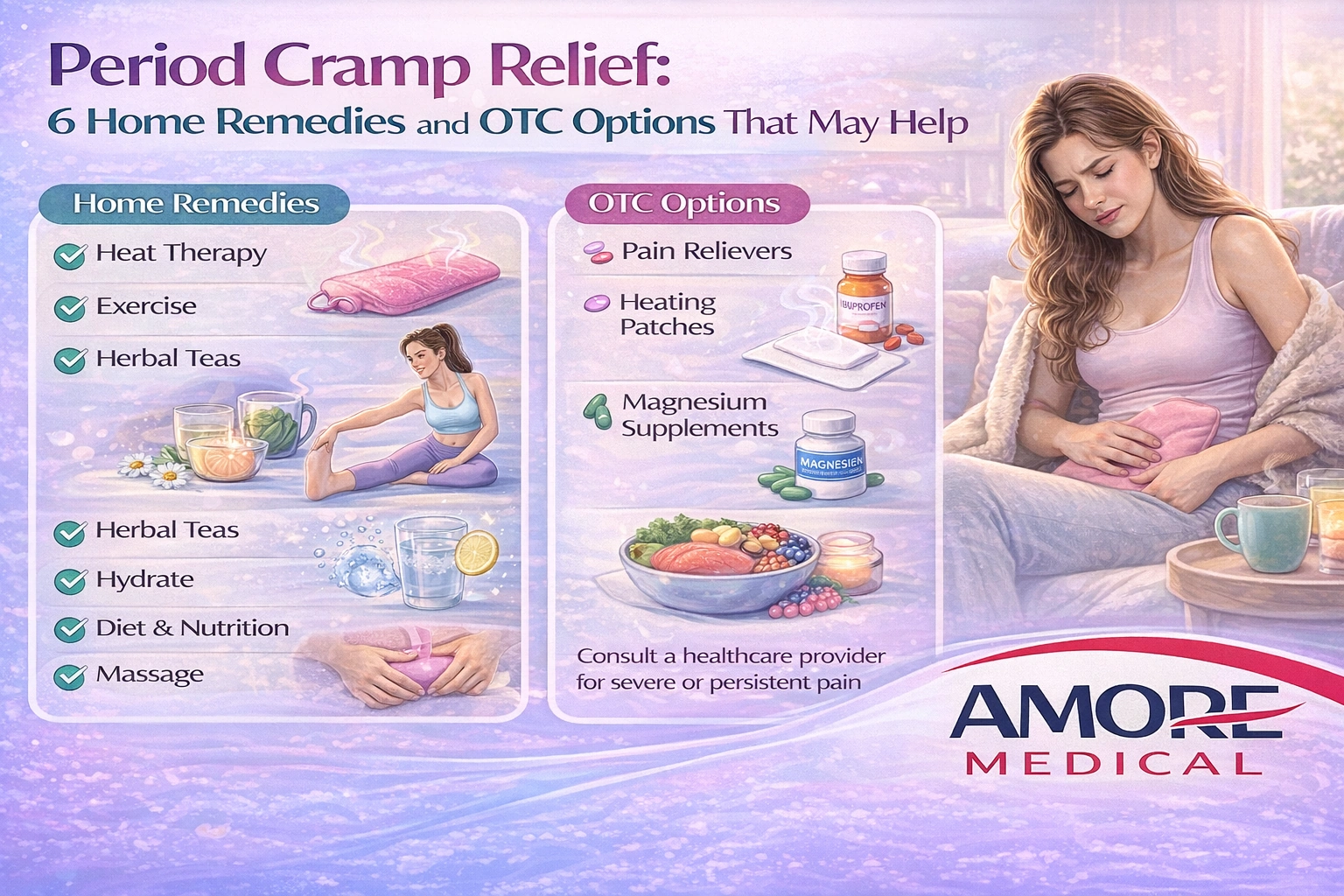 Period Cramp Relief: 6 Home Remedies and OTC Options That May Help