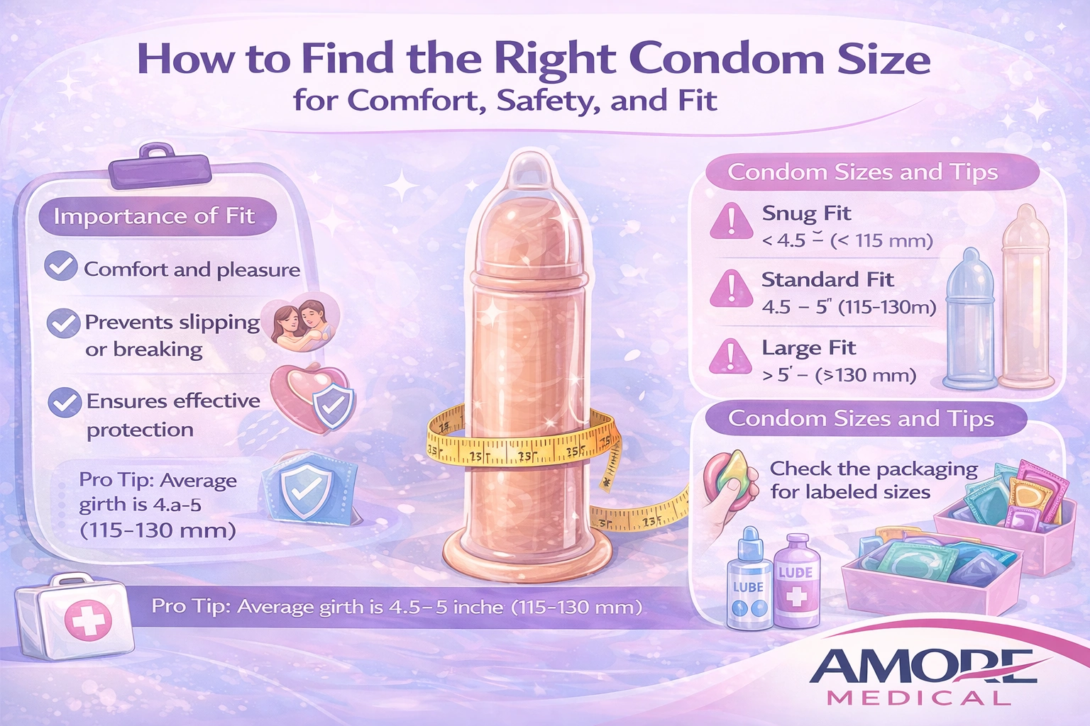 How to Find the Right Condom Size for Comfort, Safety, and Fit